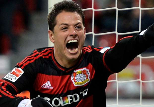 Leverkusen đang vớ bẫm từ Chicharito. Ảnh: Reuters